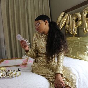 Elegant Gold Sequin Dress